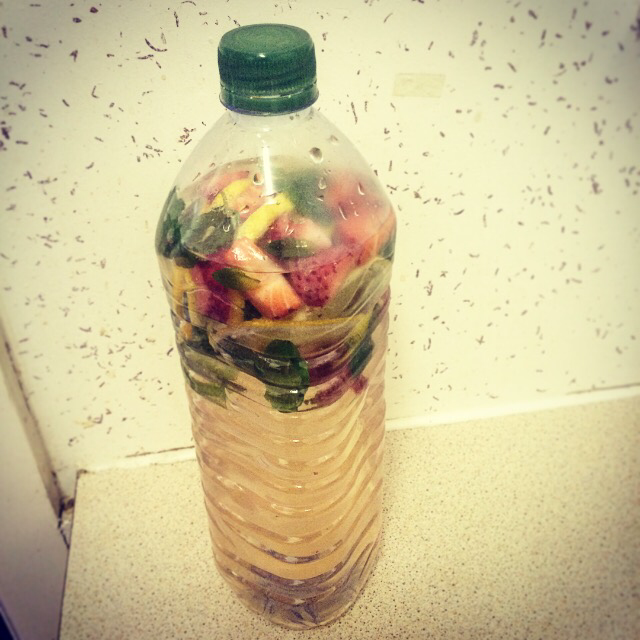 Fruit infused water and my impending battle with a meal plan